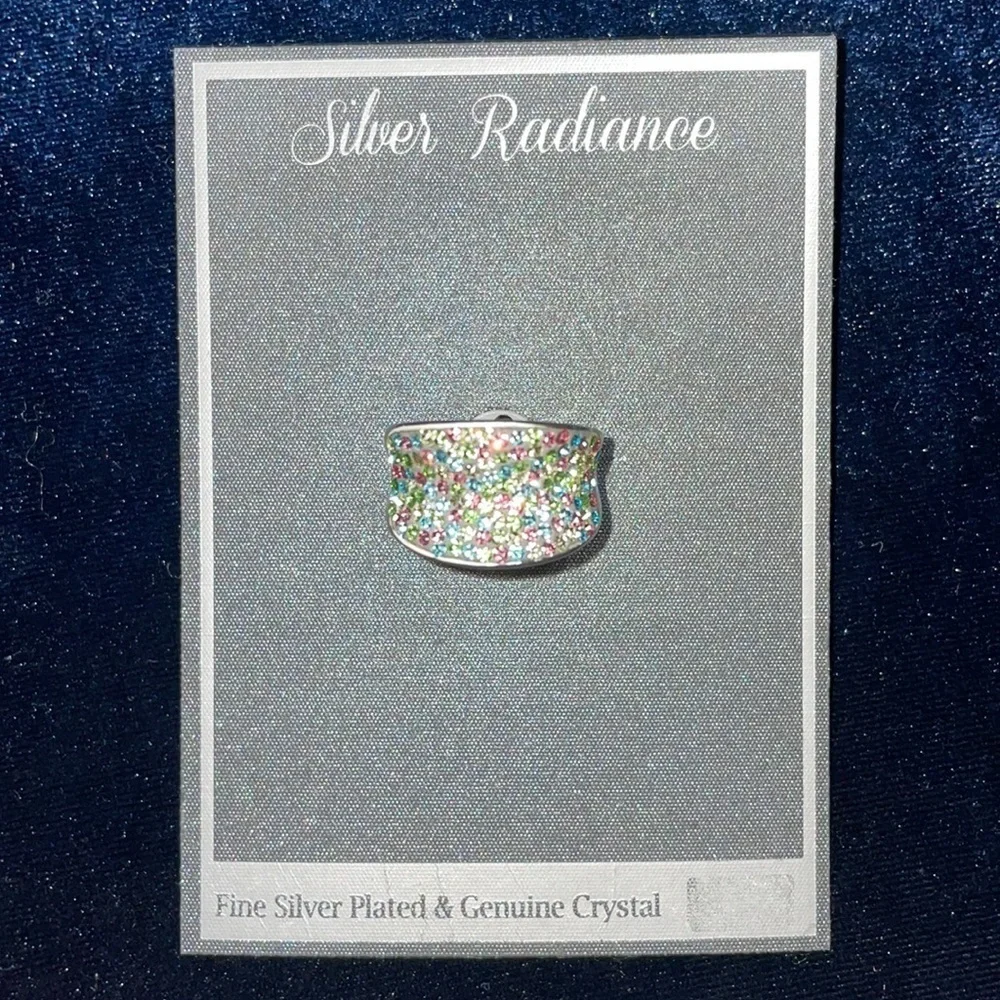 Genuine Crystal Ring size 8 by Silver Radiance Genuine Crystal Ring 🆕RARE Ring